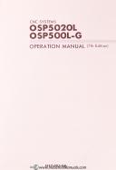 Okuma-Okuma OSP5020L, OSP500L-G Operations and Programming Manual 1990-OSP500L-G-OSP5020L-02